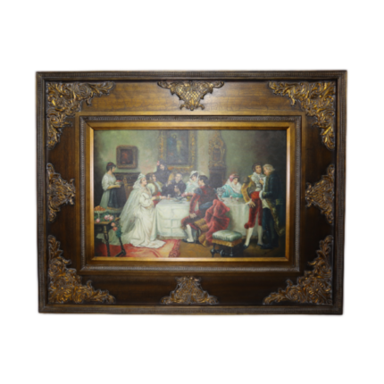 Oil Painting on Canvas Aristocratic 0077 neoklasiko.gr