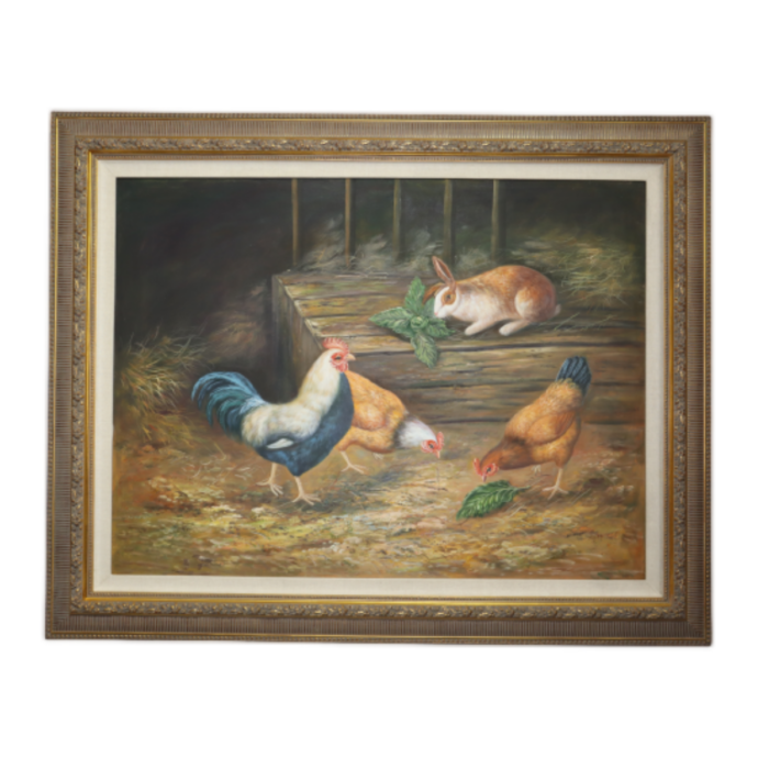 Painting Oil on Canvas Animals 0050 neoklasiko.gr