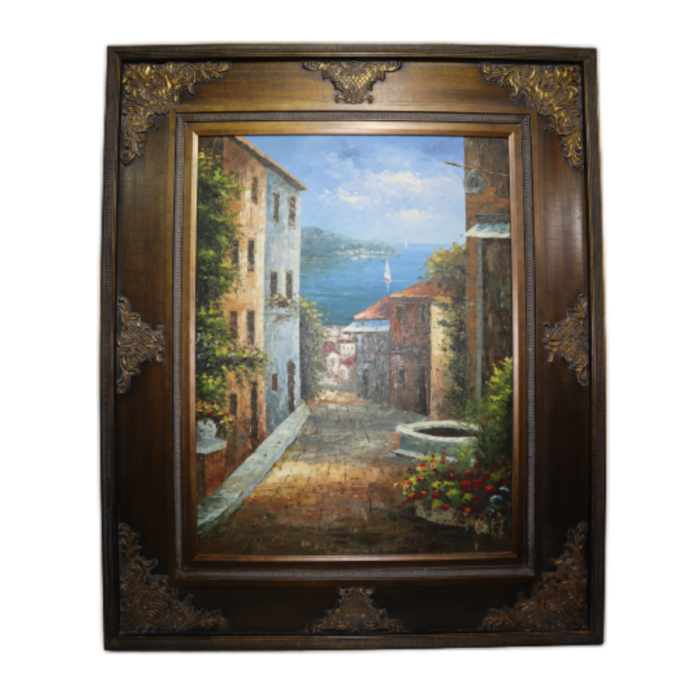Painting Oil on Canvas Island 0046 neoklasiko.gr