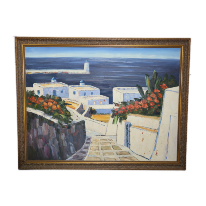 Painting Oil on Canvas Island 0055 neoklasiko.gr